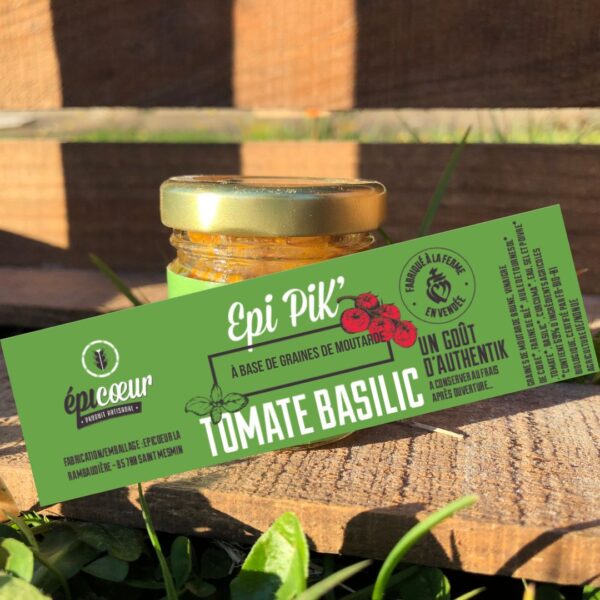 Epi'Pik tomate/basilic à la graine de moutarde