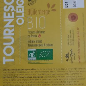 Huile de tournesol bio