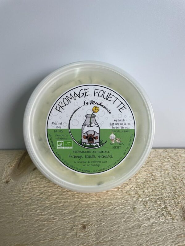Fromage fouetté ail et fines herbes