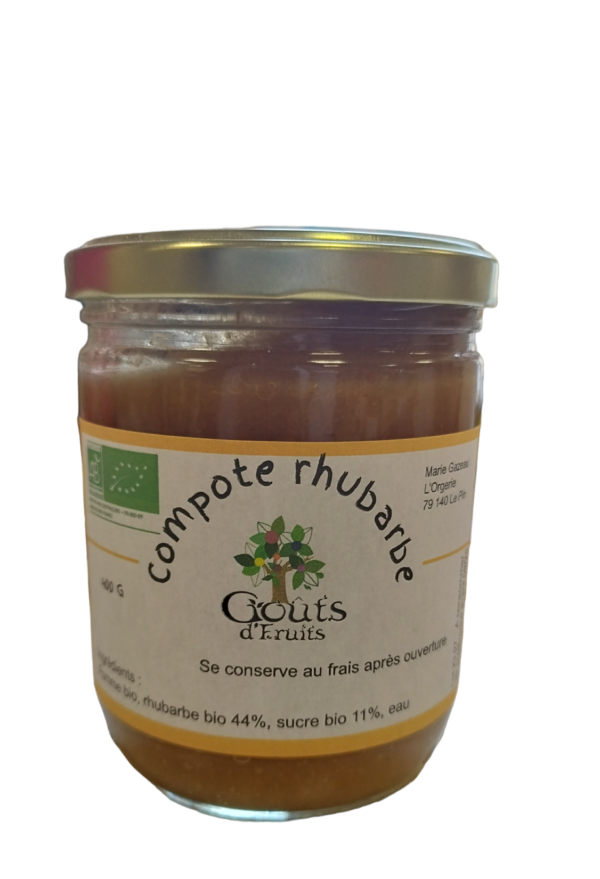 Compote de rhubarbe