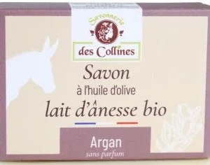Savon au lait d'ânesse, huile d'olive et argan
